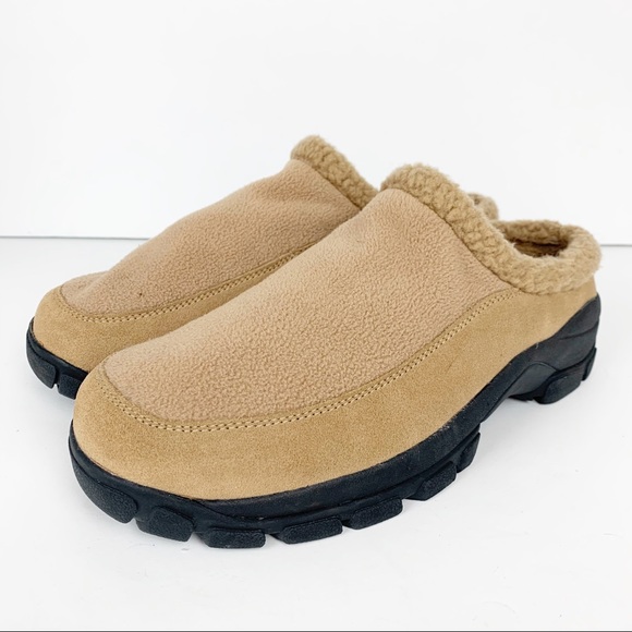 mens fleece lined slip on shoes